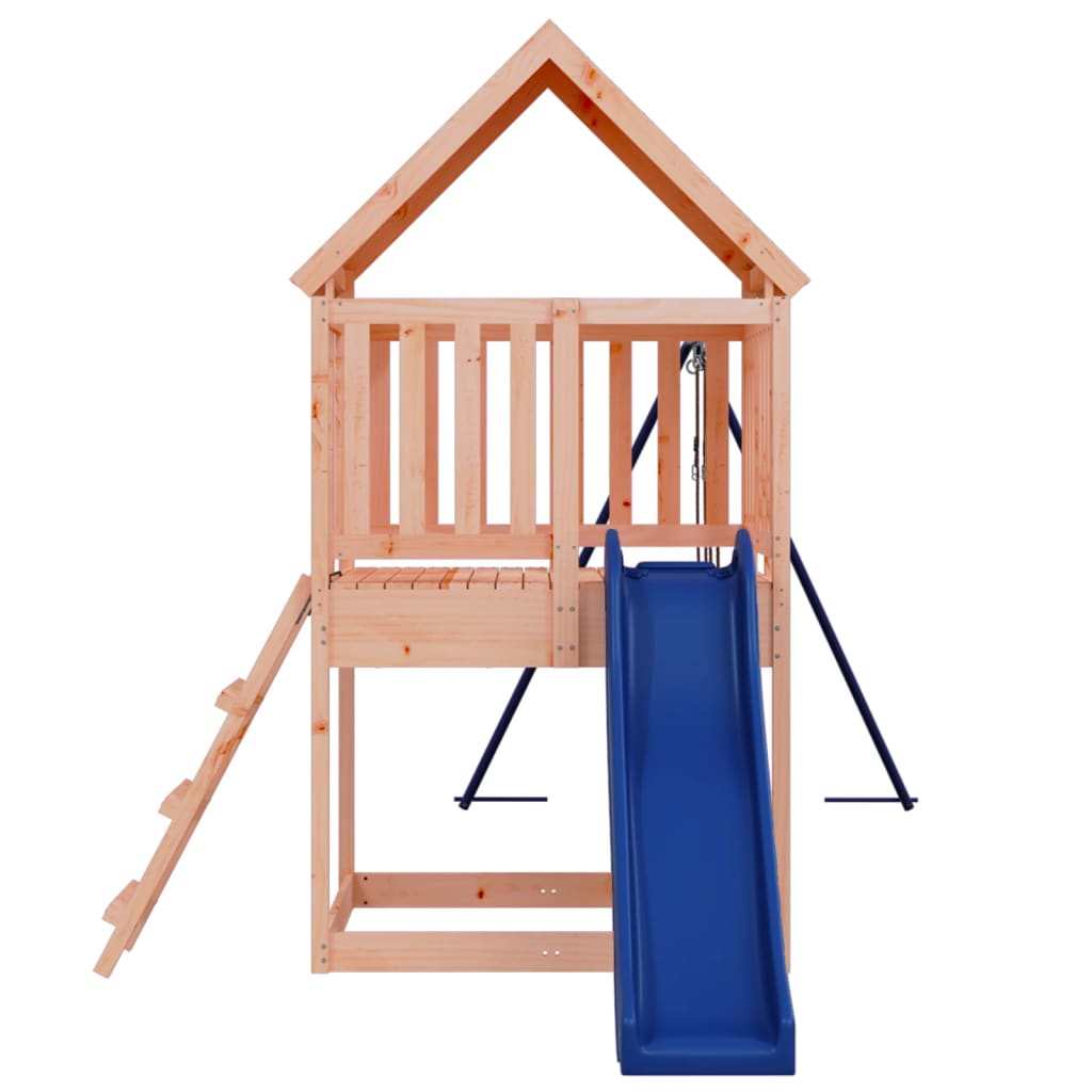 vidaXL Parque infantil de exterior madera maciza Douglas