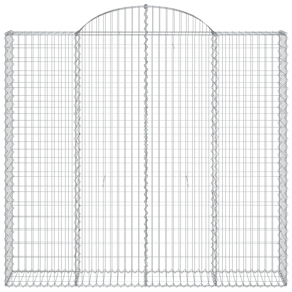 vidaXL Cestas gaviones 13 uds forma de arco hierro 200x50x180/200 cm