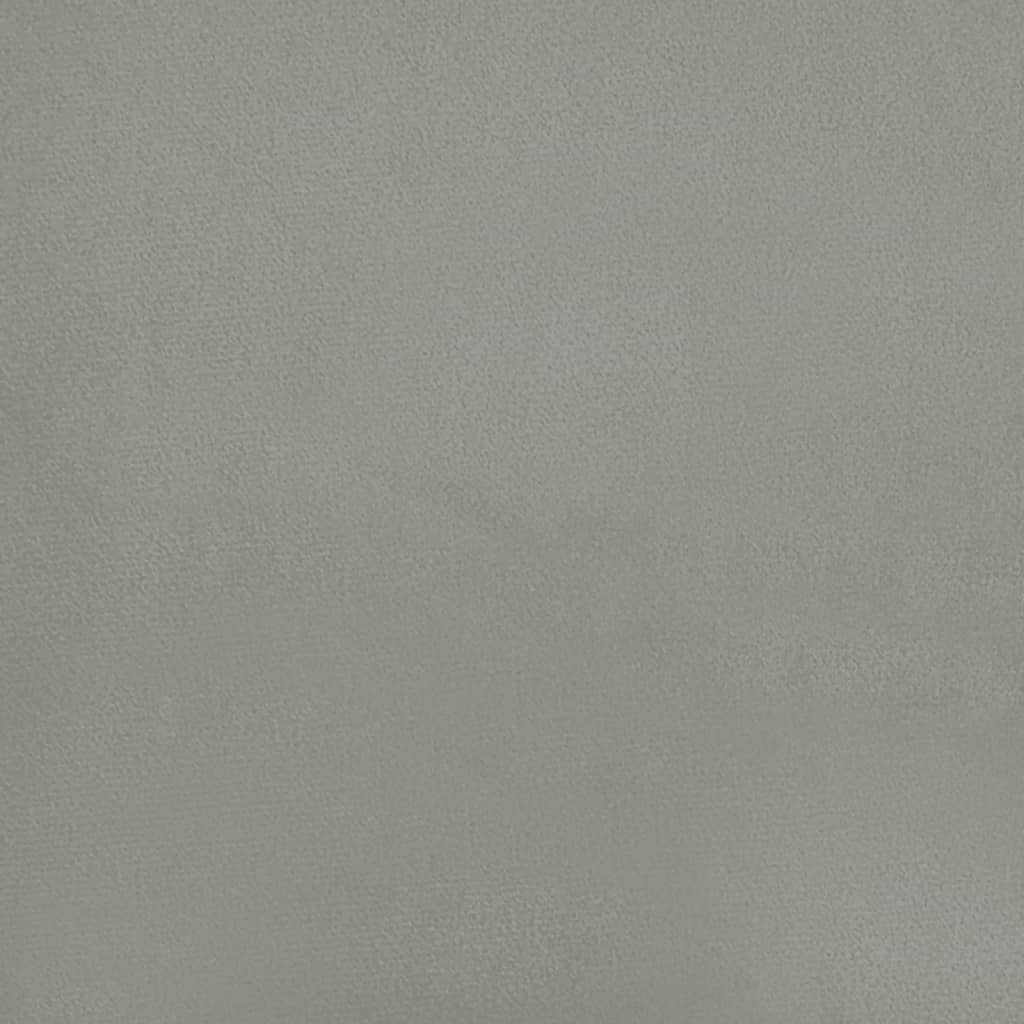 vidaXL Cabecero de terciopelo gris claro 90x5x78/88 cm
