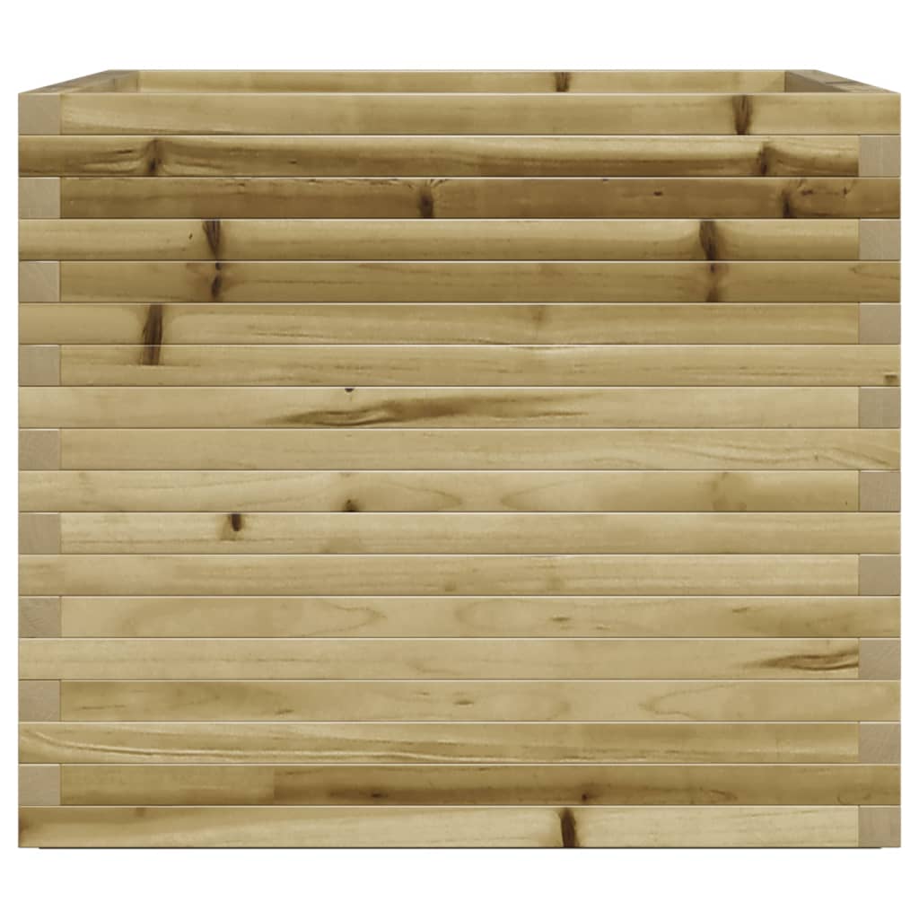 vidaXL Jardinera de madera de pino impregnada 80x80x72 cm