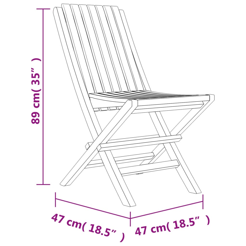 vidaXL Juego de comedor de jardín 7 piezas madera maciza de teca