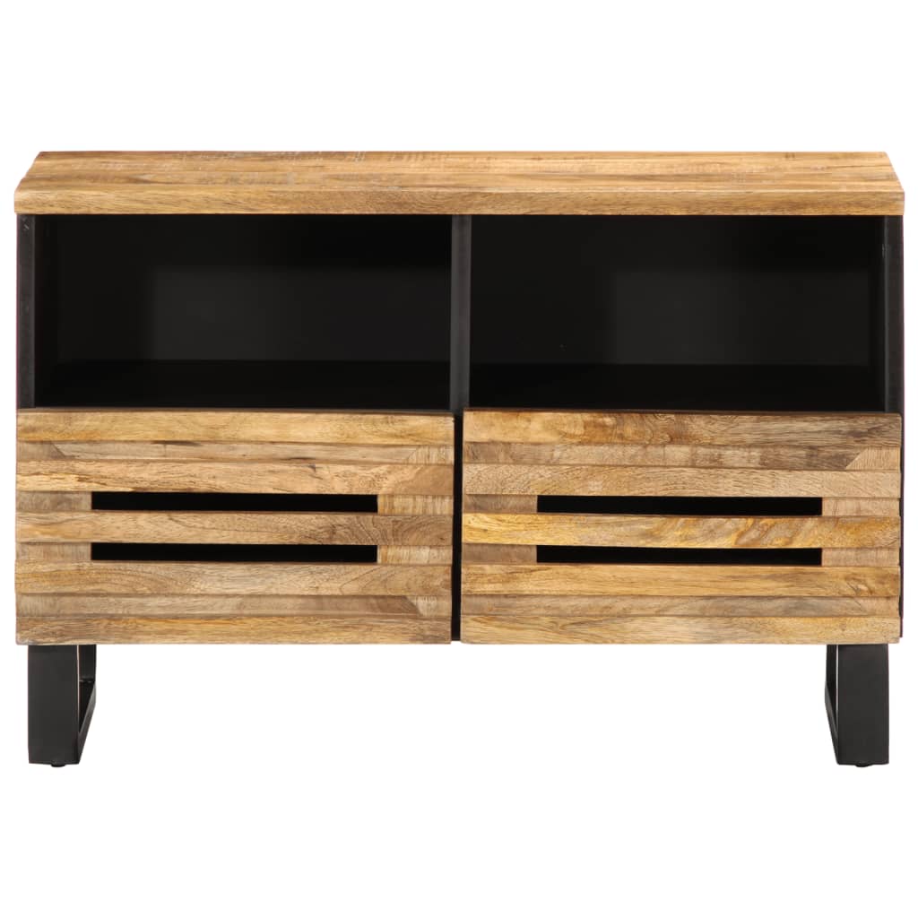 vidaXL Mueble de TV madera maciza de mango rugosa 70x34x46 cm