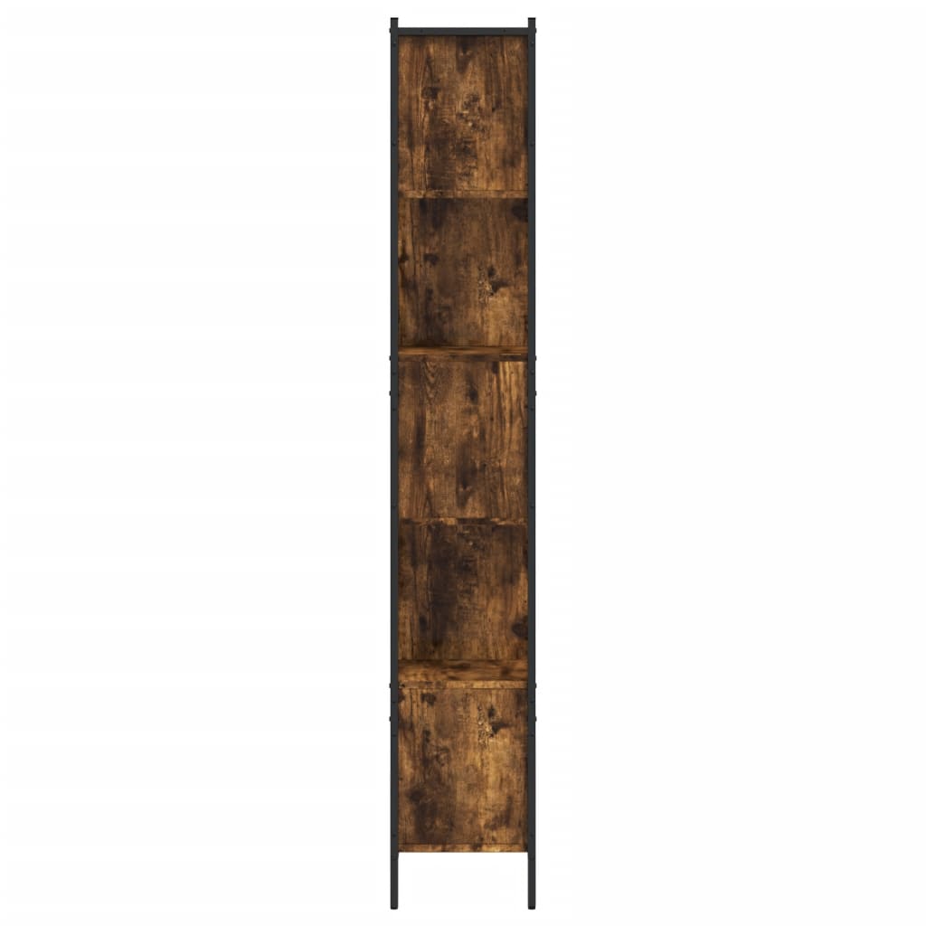 vidaXL Estantería madera de ingeniería roble ahumado 102x28x172 cm