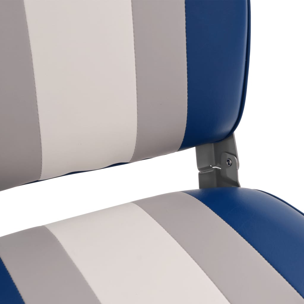 vidaXL Set de asientos plegables para barco 2 uds con respaldo alto