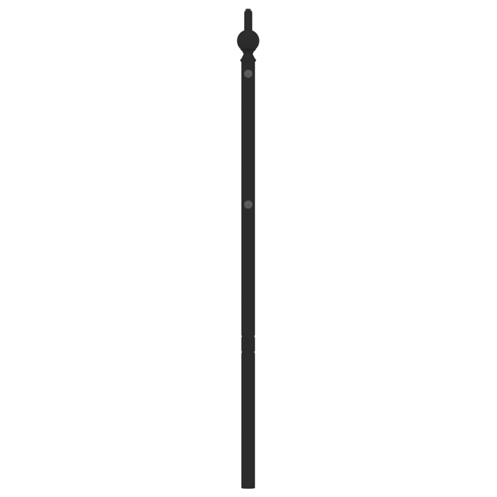 vidaXL Cabecero de metal negro 193 cm