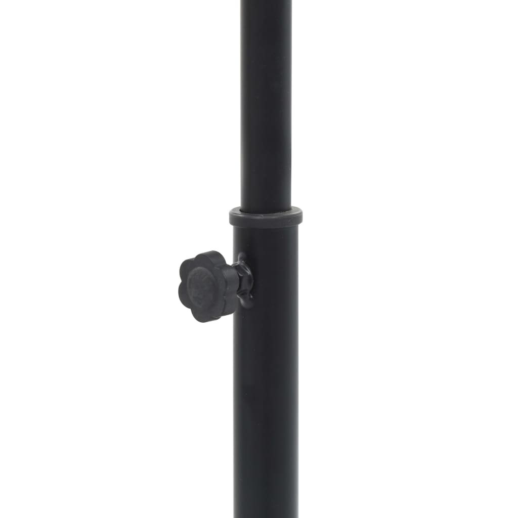 vidaXL Soporte para guitarra de acero negro