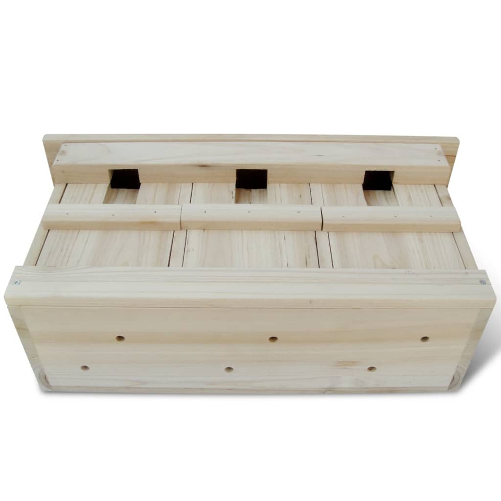 Caja nido para gorriones, 44 x 15,5 x 21,5 cm