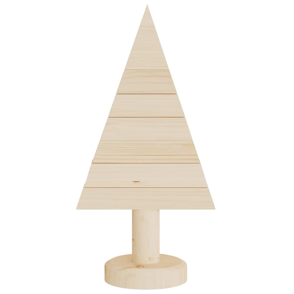 vidaXL Árboles de Navidad de madera 2 uds madera maciza pino 30 cm