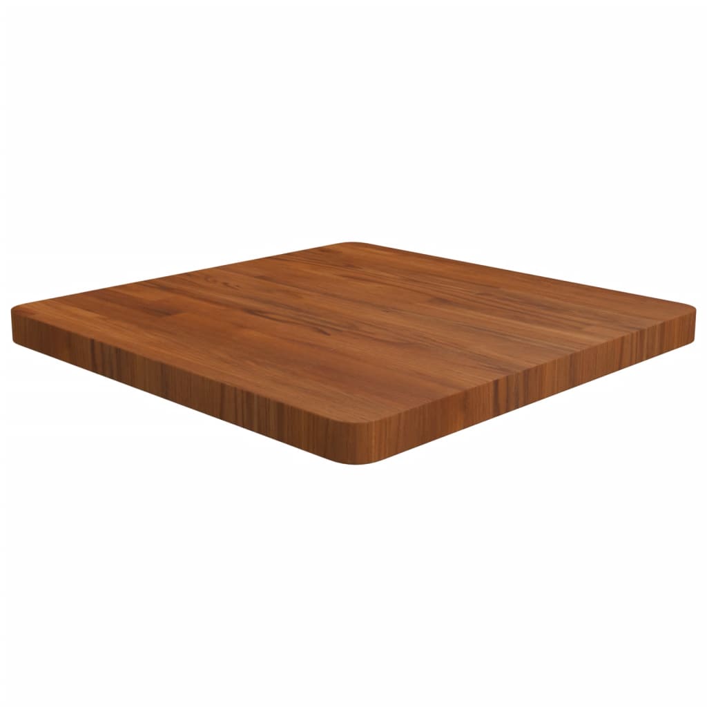 vidaXL Tablero de mesa cuadrada madera roble marrón oscuro 60x60x4 cm