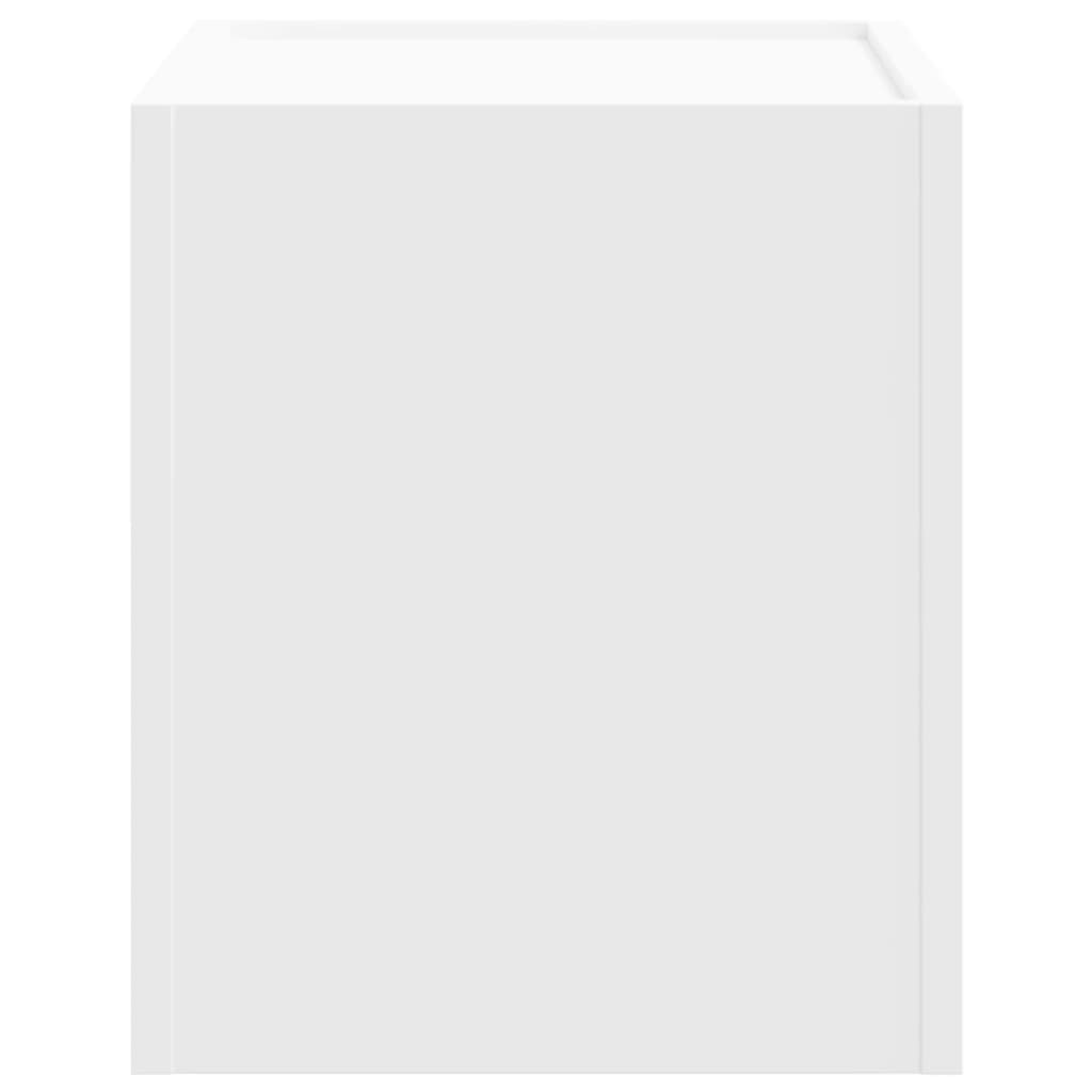 vidaXL Mesitas de noche de pared 2 unidades blanca 45x30x35 cm