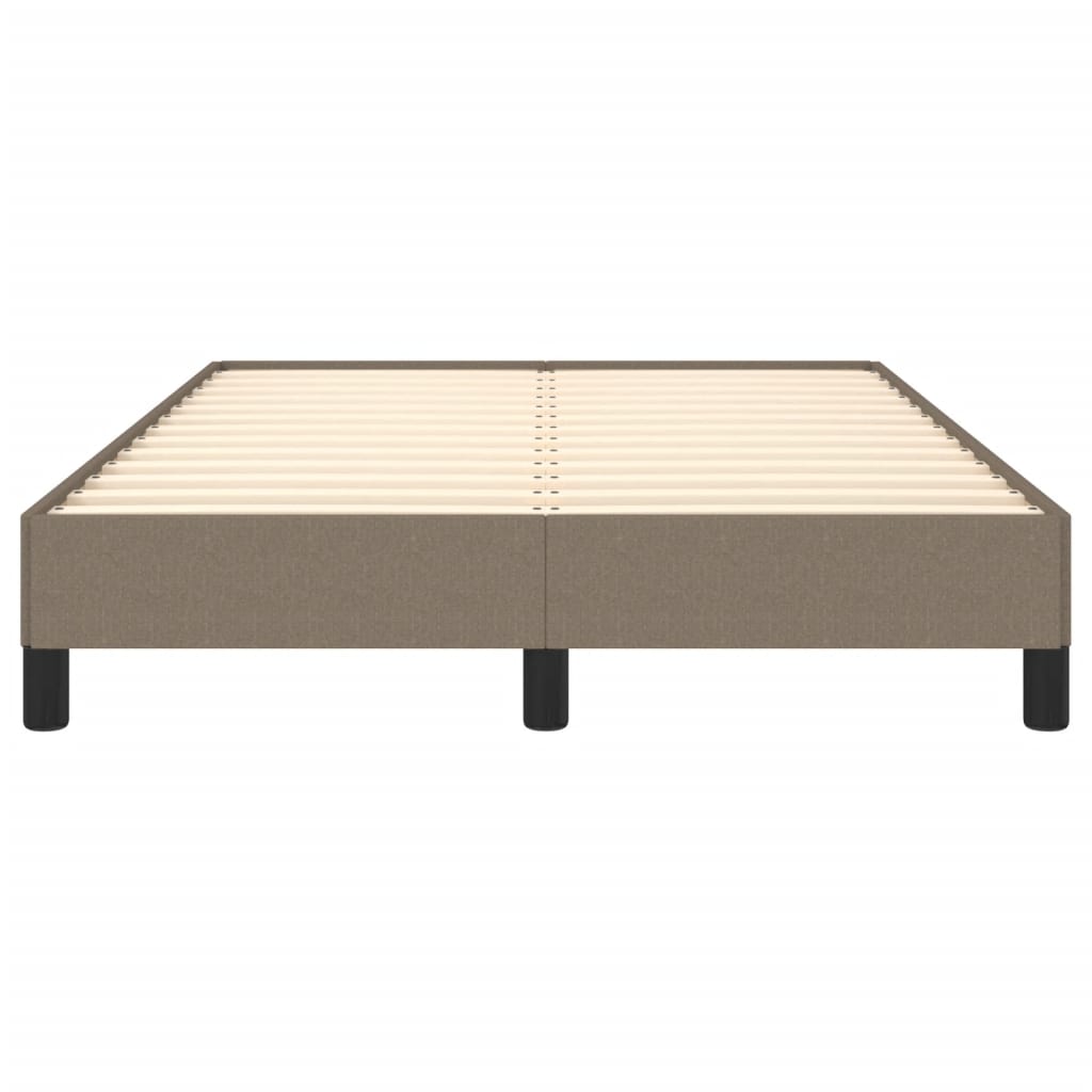 vidaXL Estructura de cama de tela gris taupe 120x200 cm