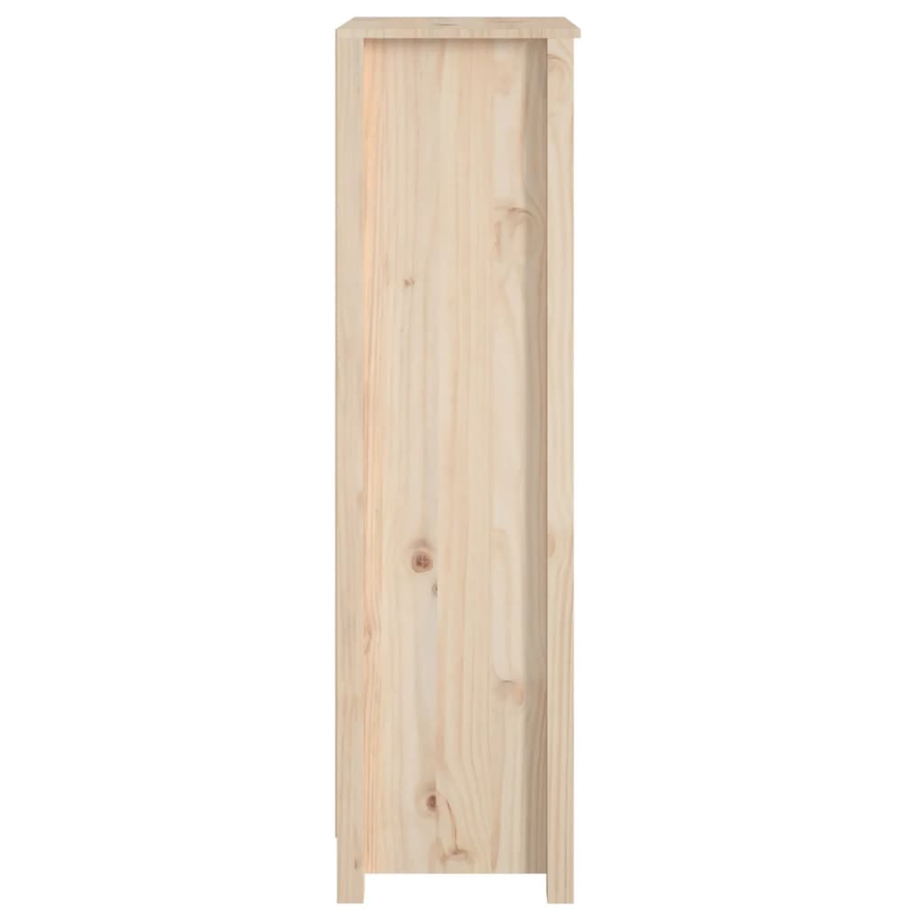 Estantería madera maciza de pino blanca 50 x 35 x 125.5 cm