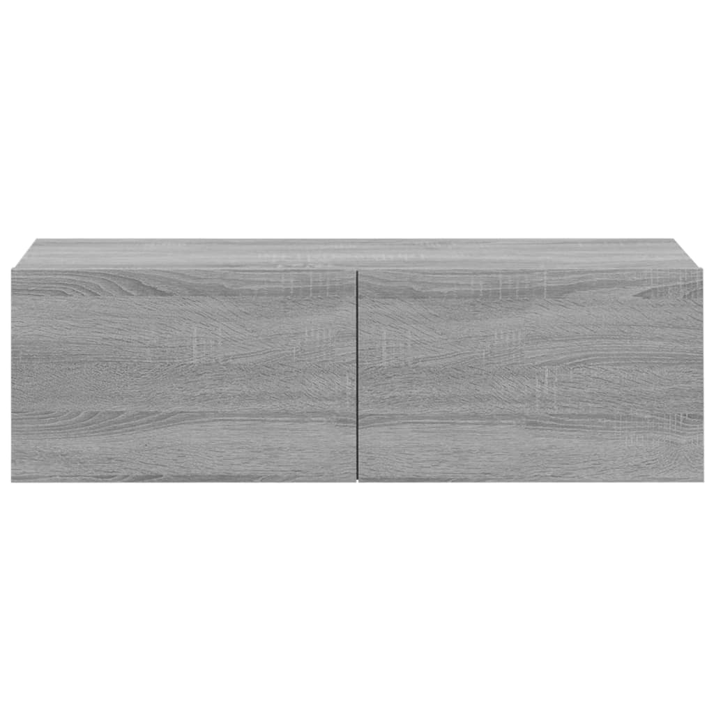 vidaXL Set de muebles para TV 3 pzas madera contrachapada gris Sonoma