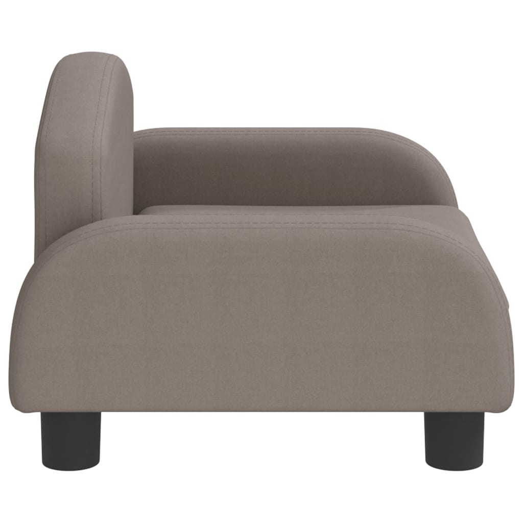 vidaXL Cama para perros de tela gris taupe 50x40x30 cm