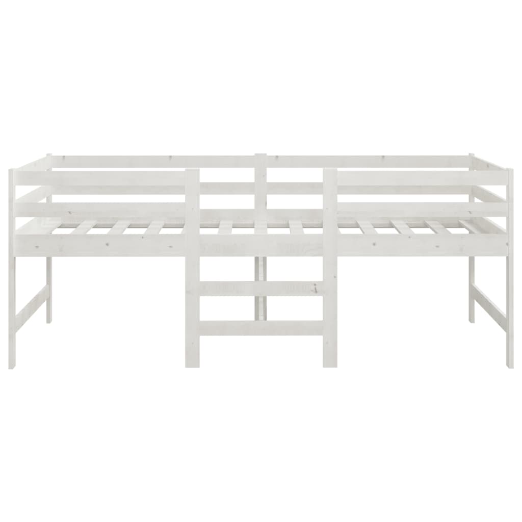 vidaXL Estructura de cama sin colchón madera de pino blanca 90x200 cm