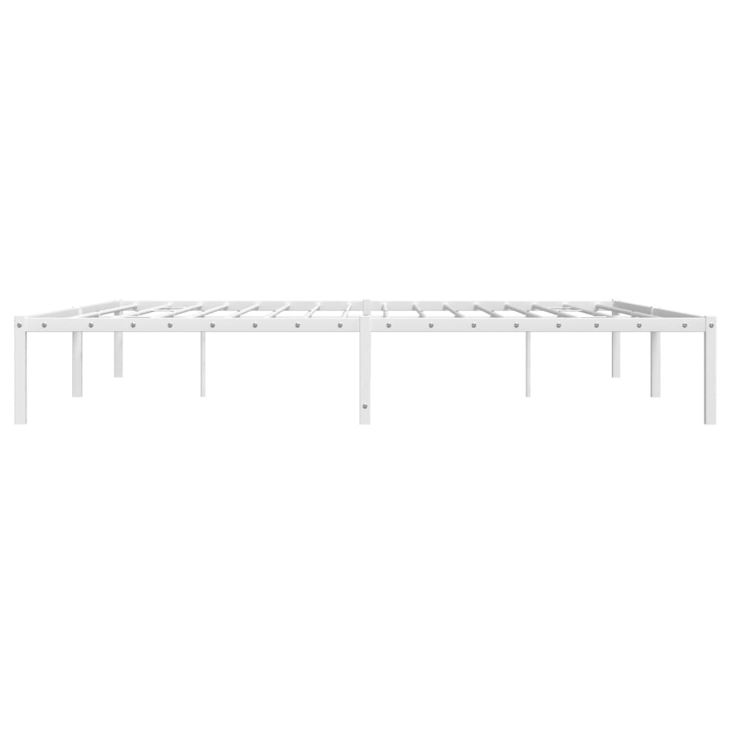 vidaXL Estructura de cama de metal blanca 200x200 cm