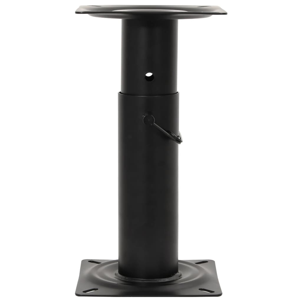 vidaXL Asientos de barco con pedestal 2 uds altura ajustable 360°