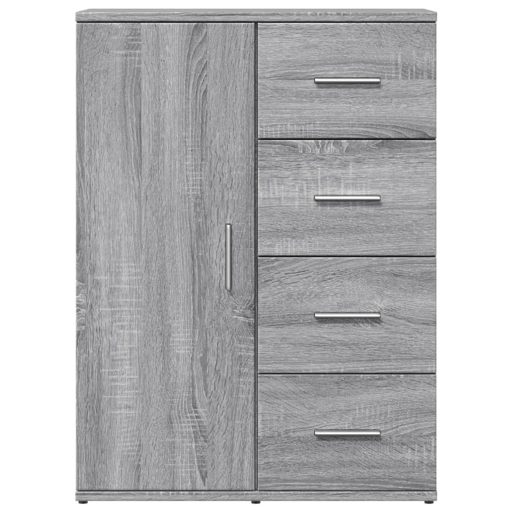 vidaXL Aparador de madera de ingeniería gris Sonoma 59x39x80 cm