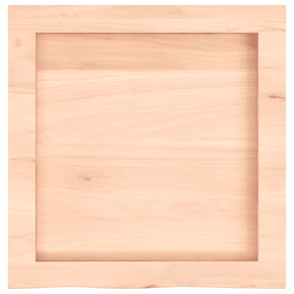 vidaXL Encimera de baño madera maciza sin tratar 40x40x(2-6) cm