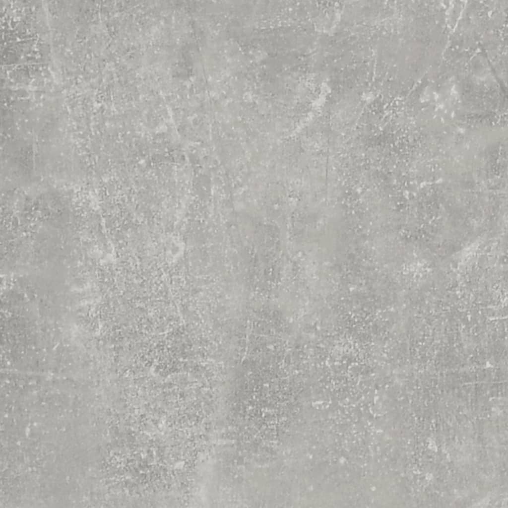 vidaXL Aparador de madera contrachapada gris hormigón 80x30x90 cm