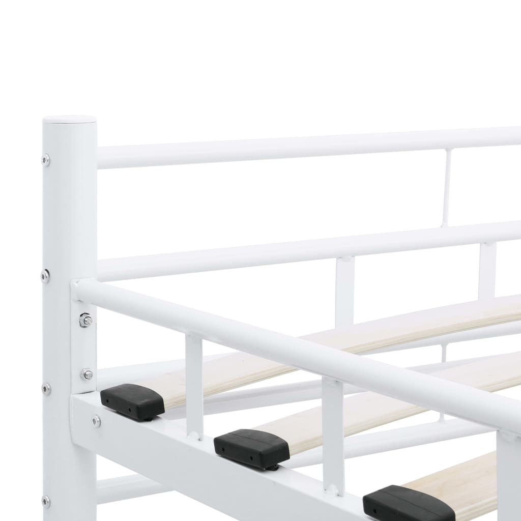 vidaXL Estructura de cama sin colchón metal blanco 140x200 cm