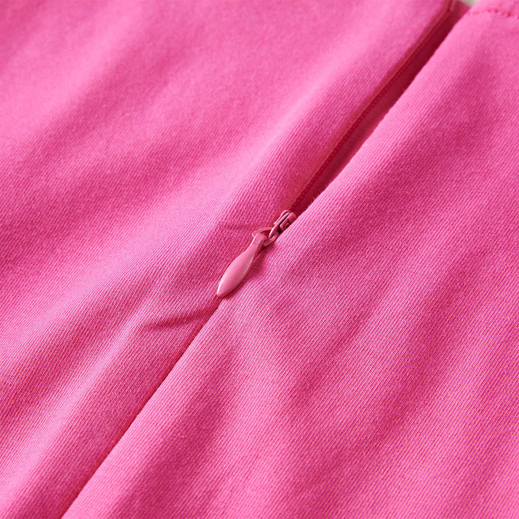 Vestido infantil rosa brillante 128