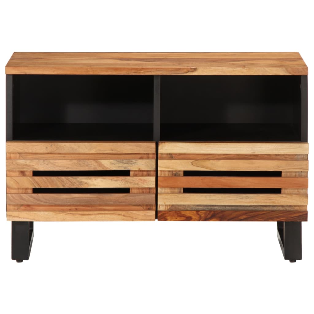 vidaXL Mueble de TV madera maciza de acacia 70x34x46 cm