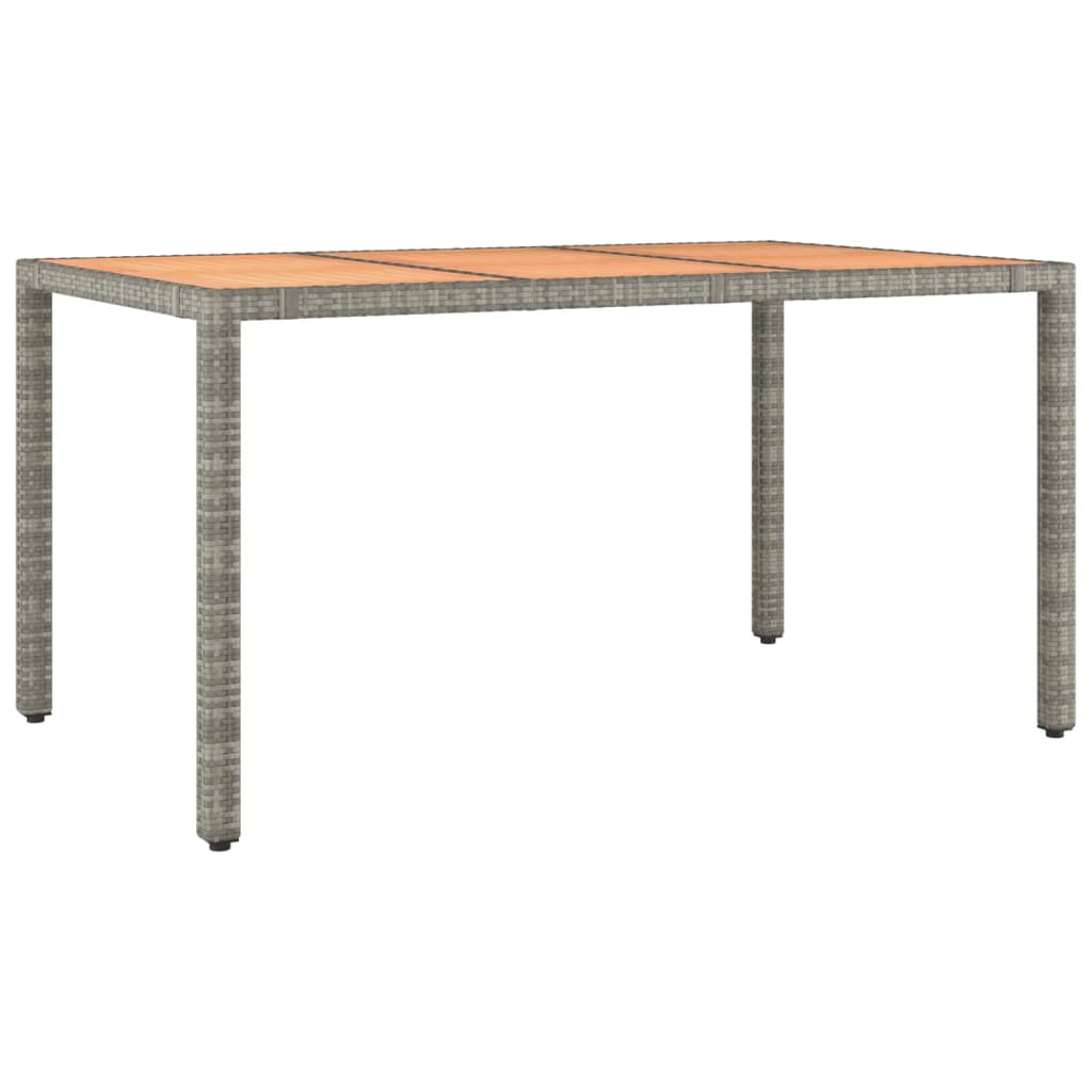 vidaXL Set comedor de jardín 5 piezas con cojines ratán sintético gris