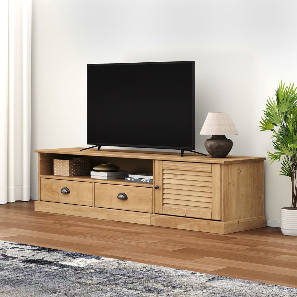 vidaXL Mueble para TV VIGO madera maciza de pino 156x40x40 cm