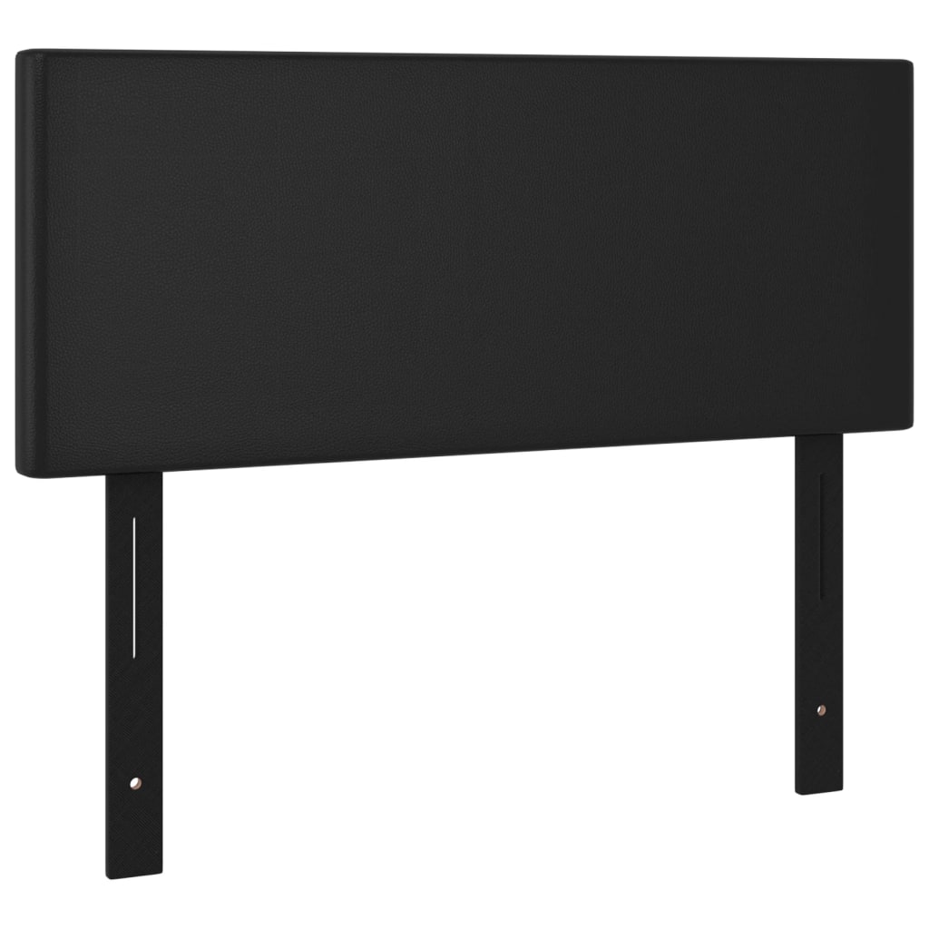 vidaXL Cabecero de cuero sintético negro 100x5x78/88 cm