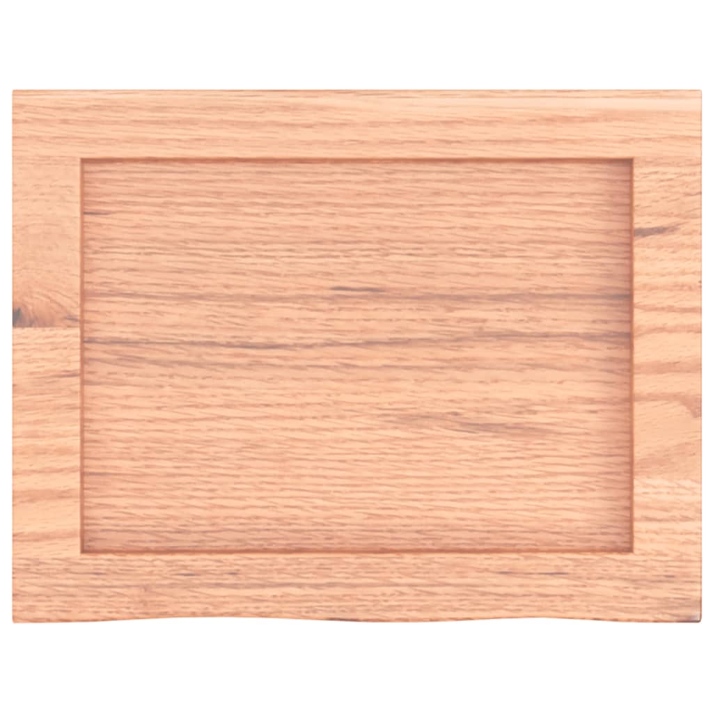 vidaXL Estante pared madera roble tratada marrón claro 40x30x(2-4) cm
