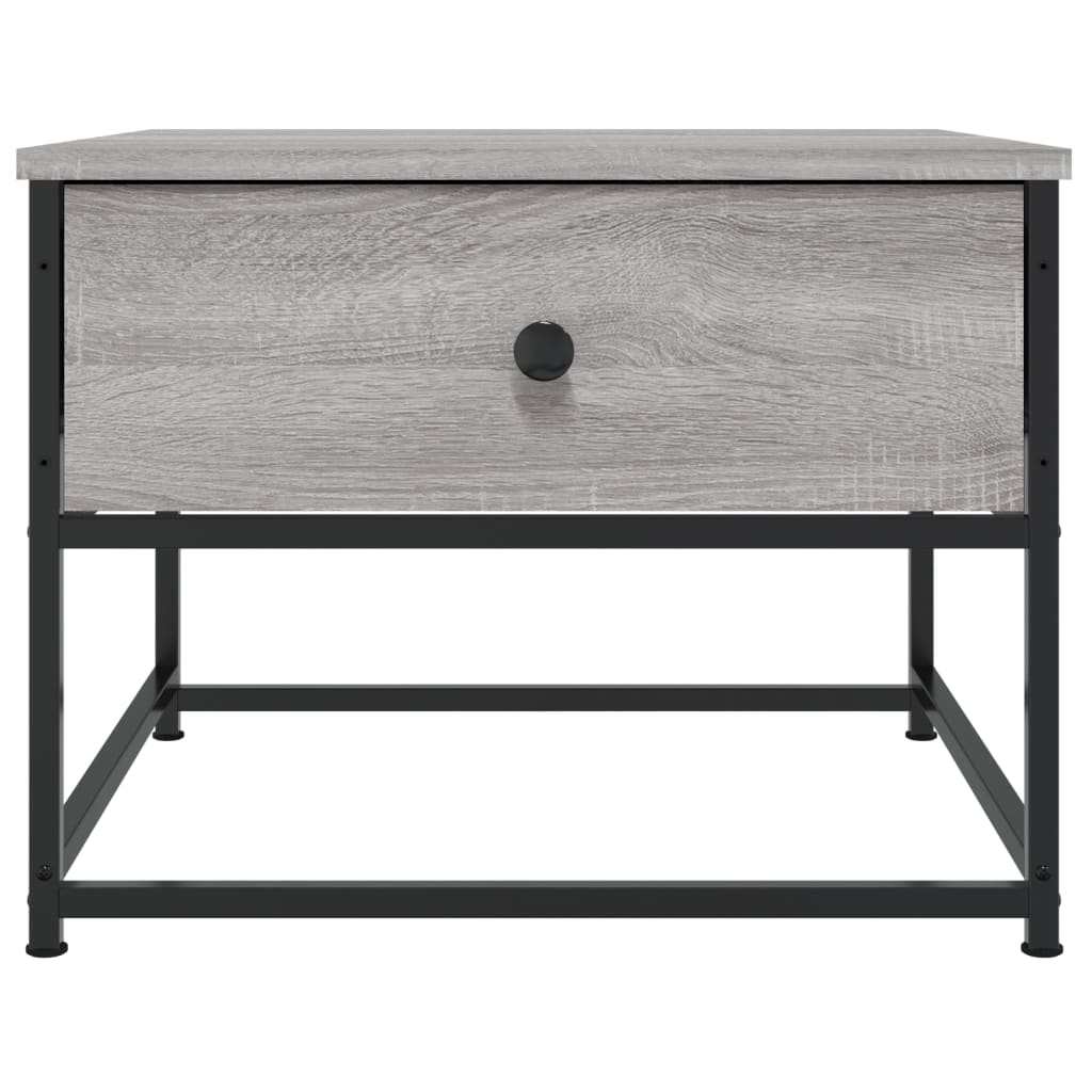 vidaXL Mesa de centro madera contrachapada gris Sonoma 51x51x40 cm