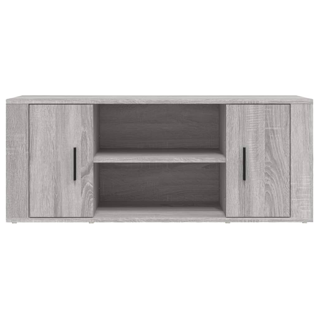 vidaXL Mueble de TV madera contrachapada gris Sonoma 100x35x40 cm