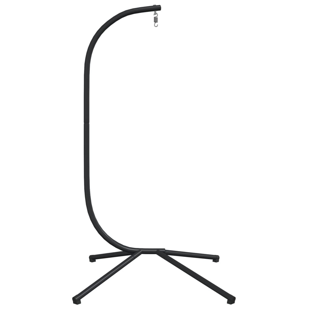 vidaXL Soporte de silla colgante huevo acero negro