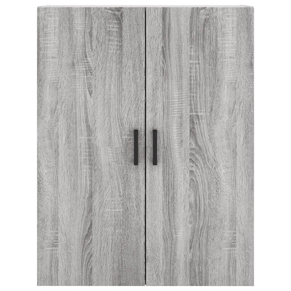 vidaXL Aparador alto madera contrachapada gris sonoma 69,5x34x180 cm