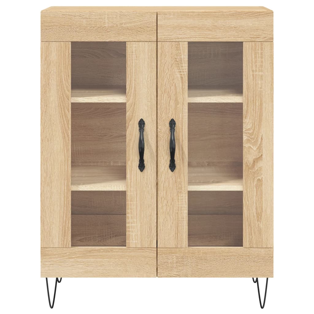 vidaXL Aparador alto madera contrachapada color roble 69,5x34x180 cm