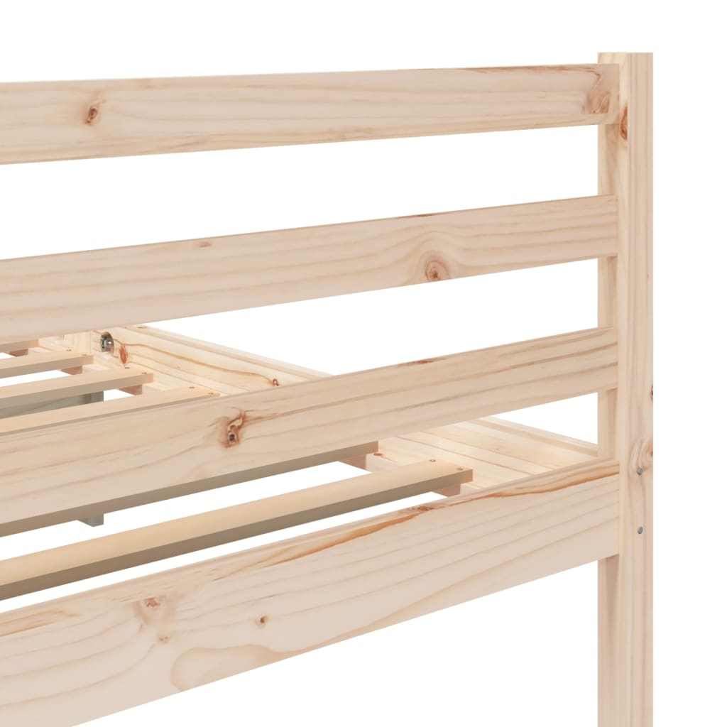 vidaXL Estructura de cama madera maciza de pino 100x200 cm