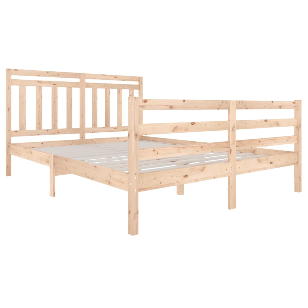 vidaXL Estructura de cama de madera maciza 160x200 cm