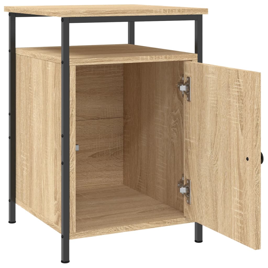 vidaXL Mesita de noche madera contrachapada roble sonoma 40x42x60 cm