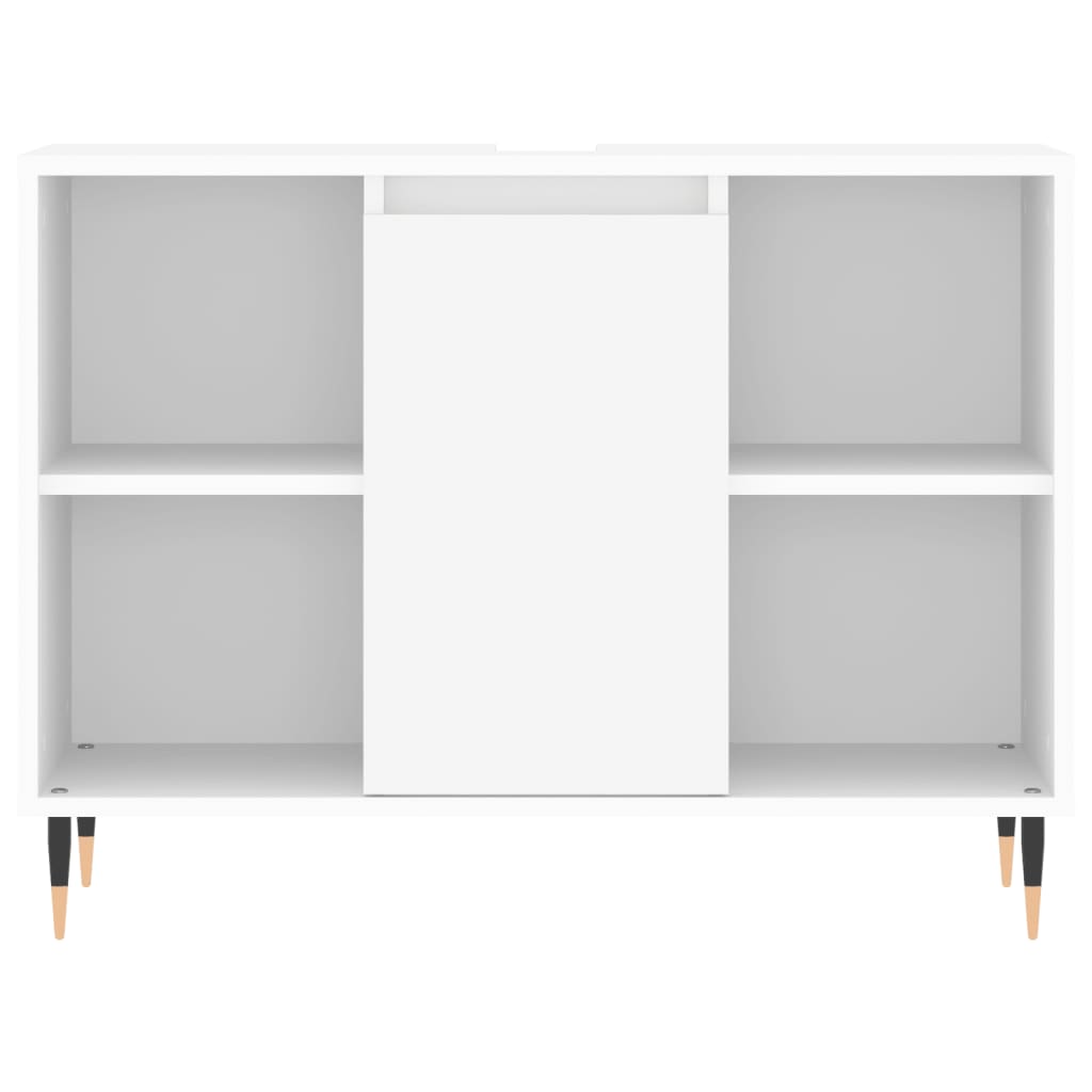 vidaXL Mueble de baño madera de ingeniería blanco 80x33x60 cm