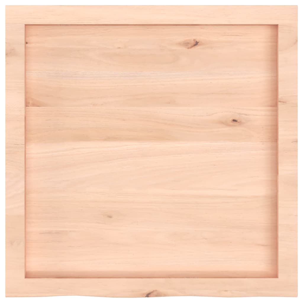 vidaXL Encimera de baño madera maciza sin tratar 60x60x(2-4) cm