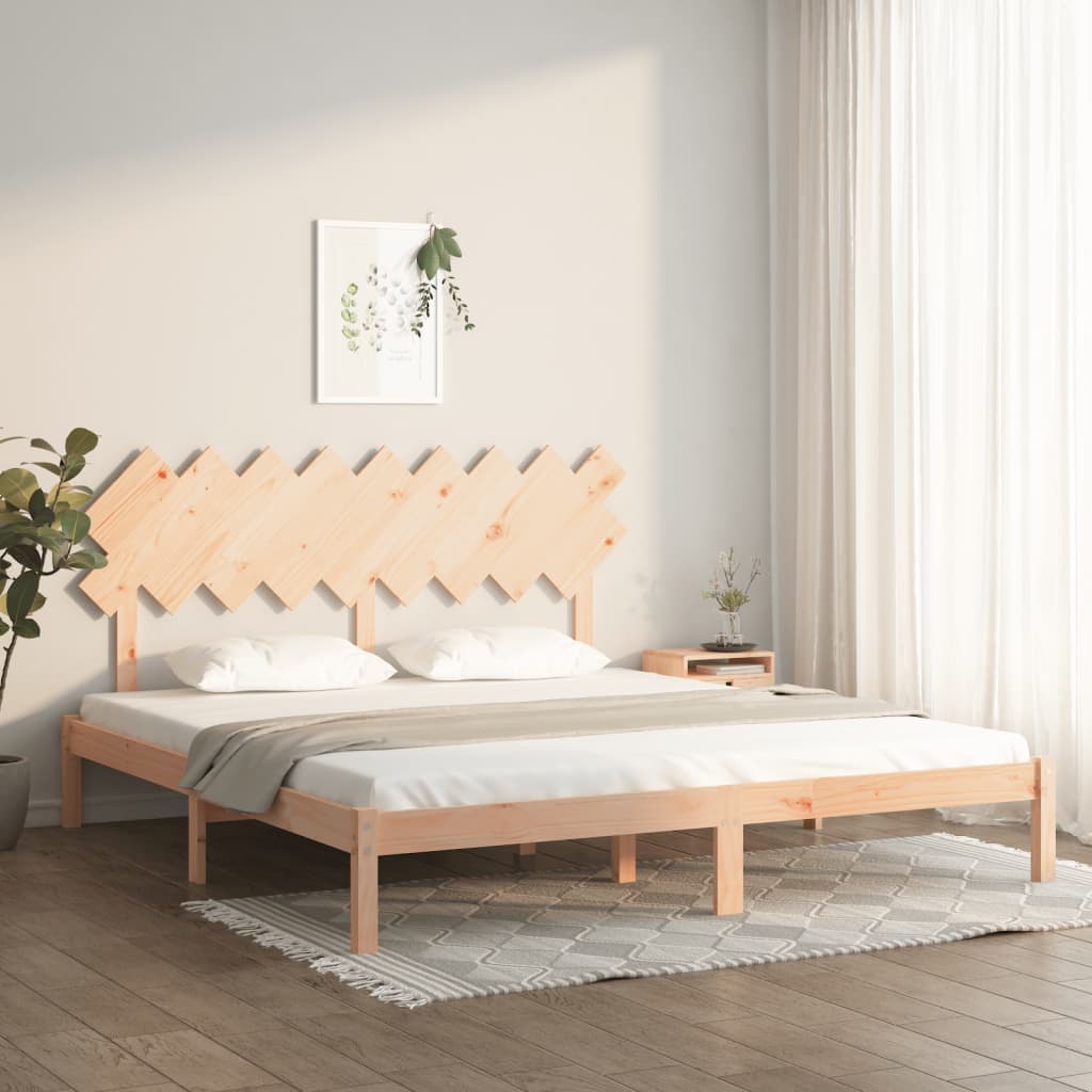 vidaXL Estructura de cama de madera maciza super king 180x200 cm