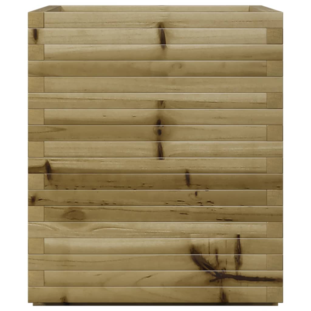 vidaXL Jardinera madera de pino impregnada 60x60x72 cm