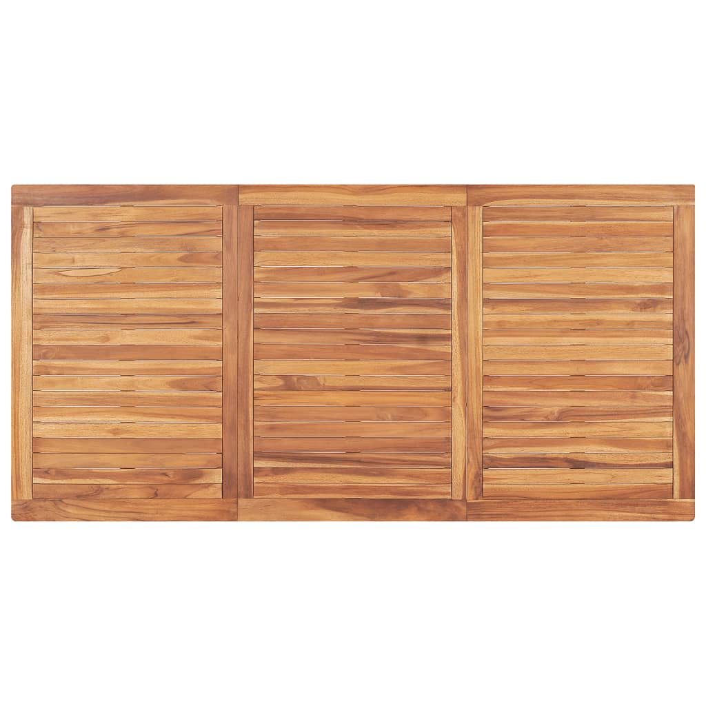 vidaXL Juego de comedor para jardín 5 piezas madera maciza de teca