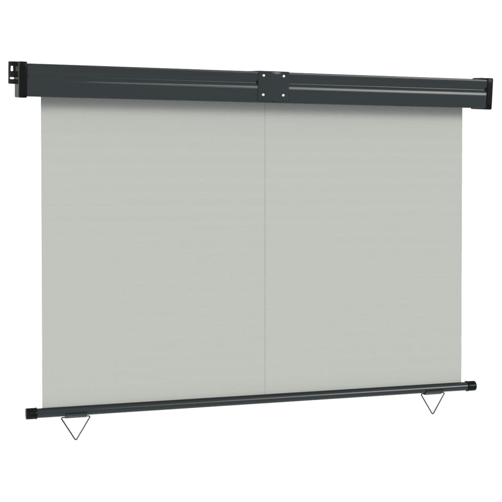 vidaXL Toldo lateral de balcón gris 165x250 cm