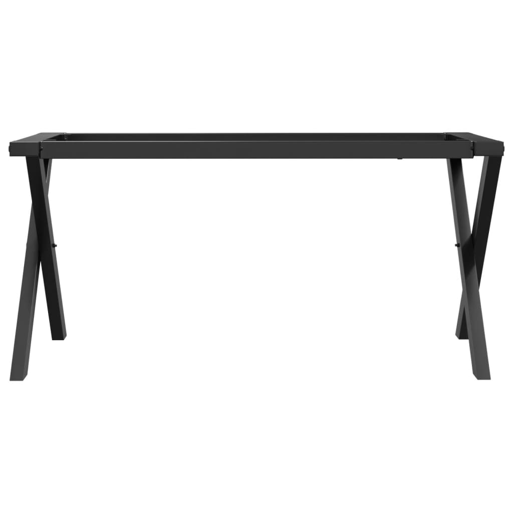 vidaXL Patas de mesa de centro estructura X hierro fundido 70x30x43 cm