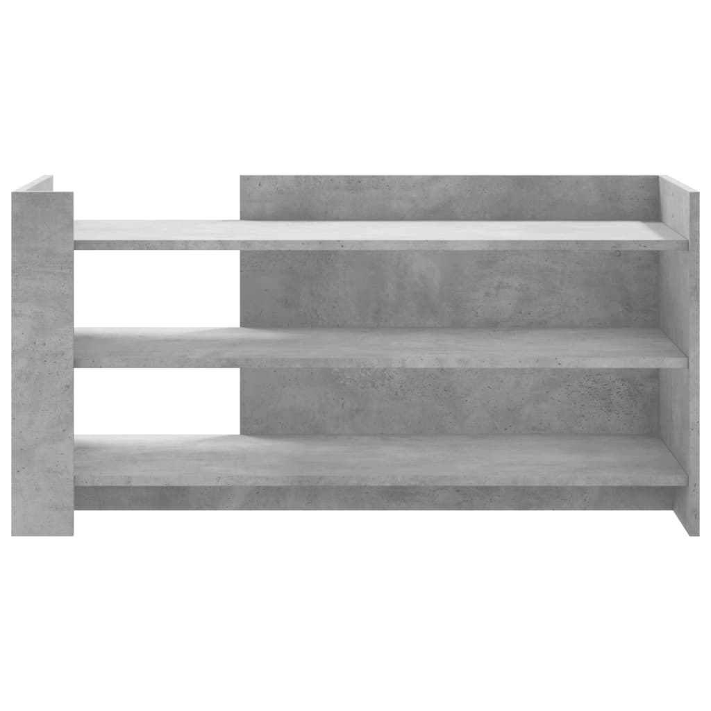 vidaXL Mesa de centro madera de ingeniería gris hormigón 100x50x50 cm