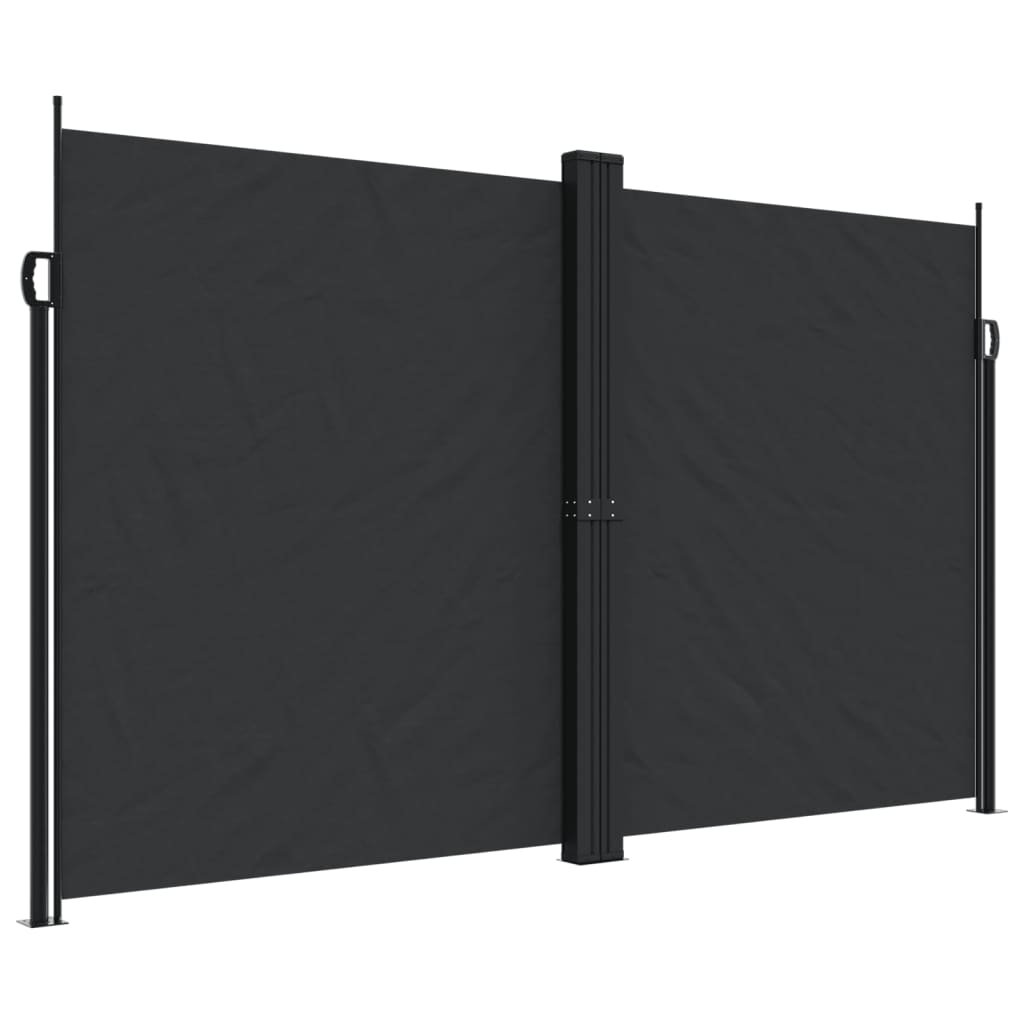 vidaXL Toldo lateral retráctil negro 200x1200 cm