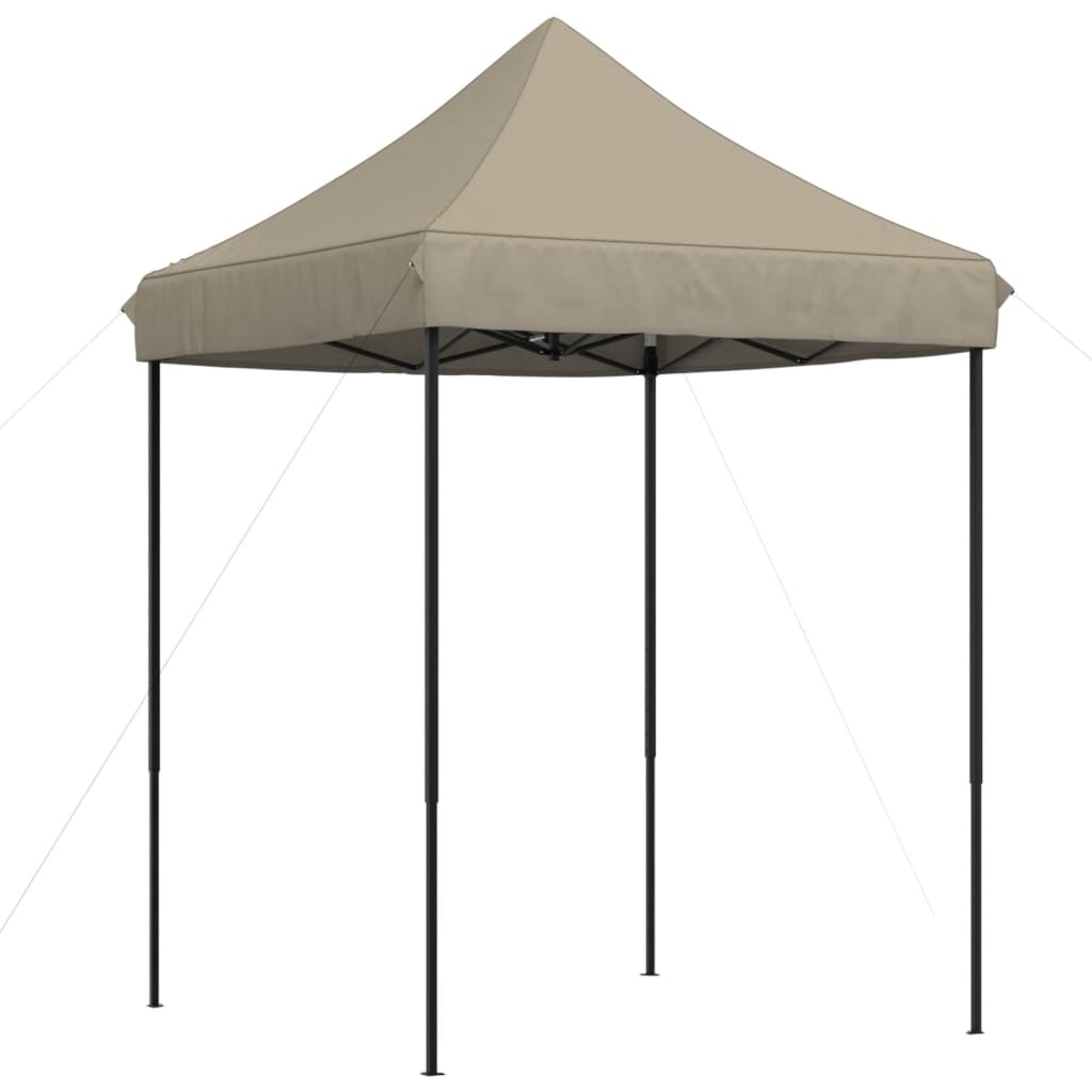 vidaXL Tienda de fiesta plegable Pop-Up taupe 200x200x306 cm