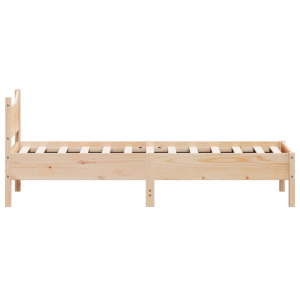 vidaXL Estructura de cama sin colchón madera maciza de pino 100x200 cm